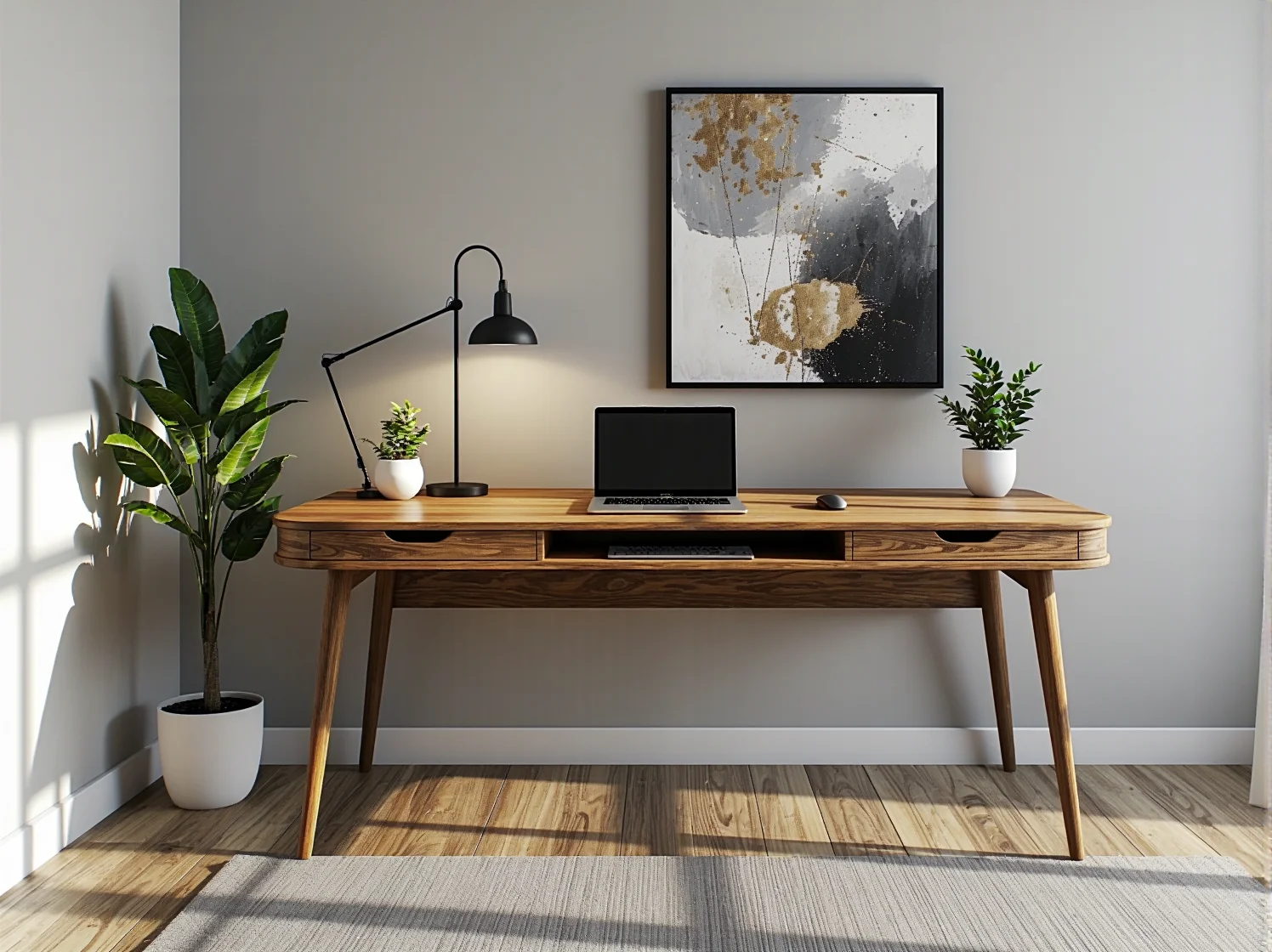 Pracownik przy biurku z regulacją wysokości wspierającym zdrową postawę w biurze.