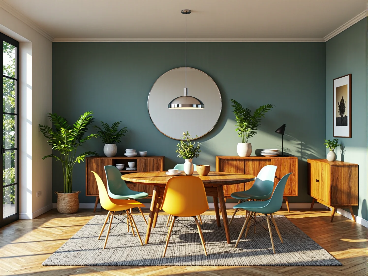 Stylowa komoda retro typu patyczak idealna do wnętrz w klimacie lat 60.