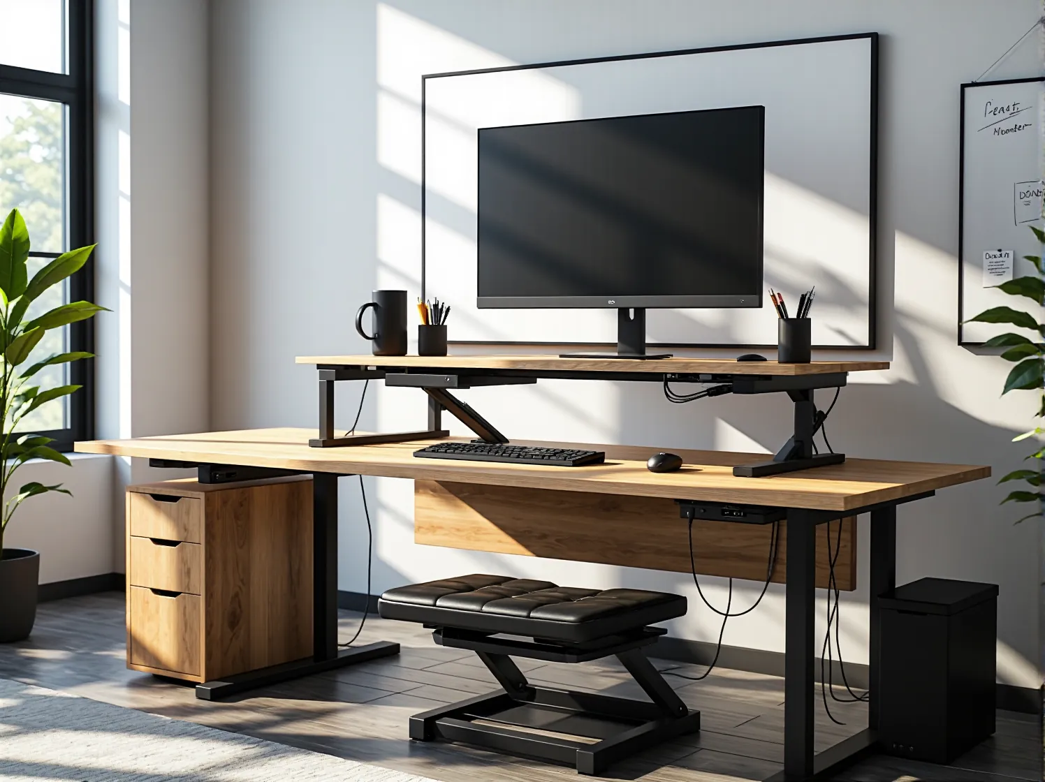 Ergonomiczne krzesło biurowe z podparciem lędźwiowym minimalizujące ból pleców.