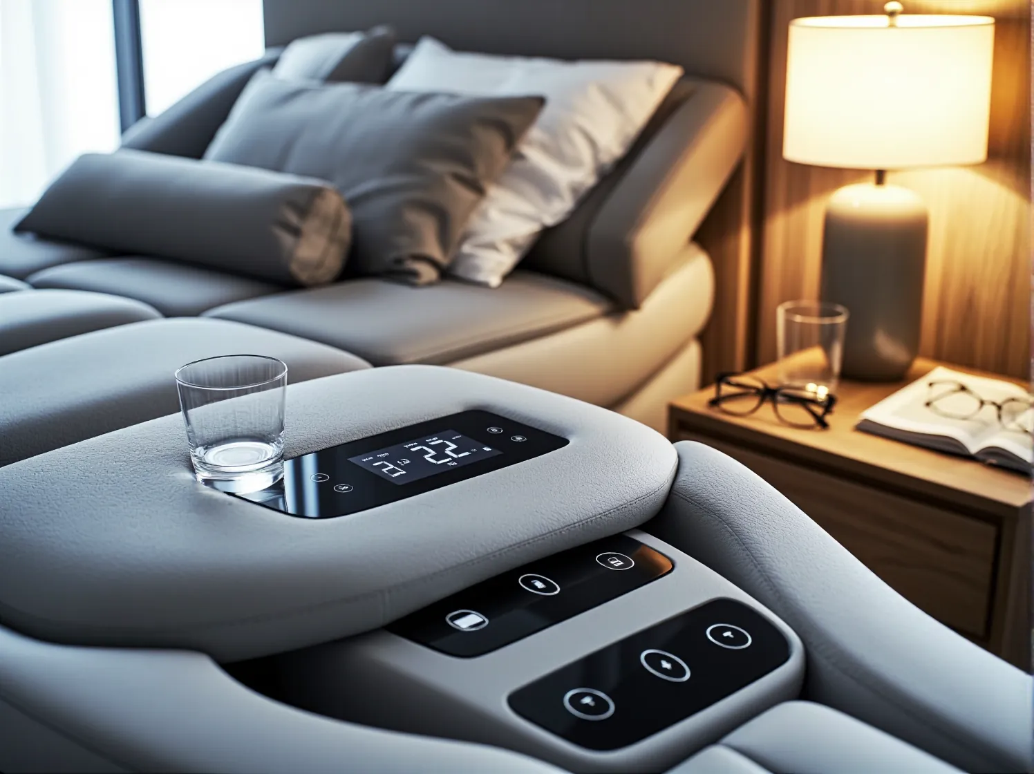 Nowoczesne łóżko masujące zapewniające domowy relaks i zdrowy kręgosłup