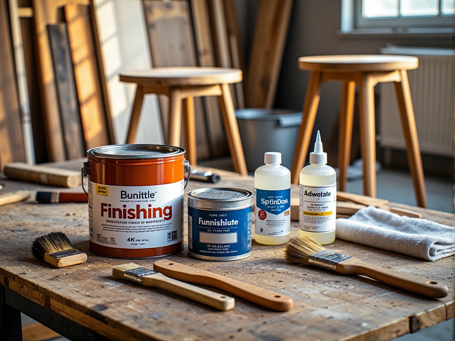 Malowanie starej szafki kolorową farbą kredową w ramach projektu DIY do salonu.