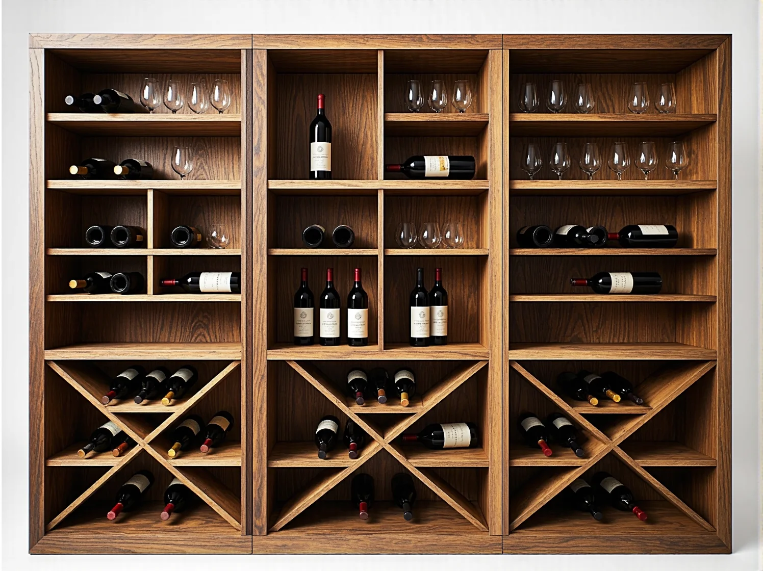 Stara drewniana półka przygotowana do metamorfozy w nowoczesny stojak na wino.