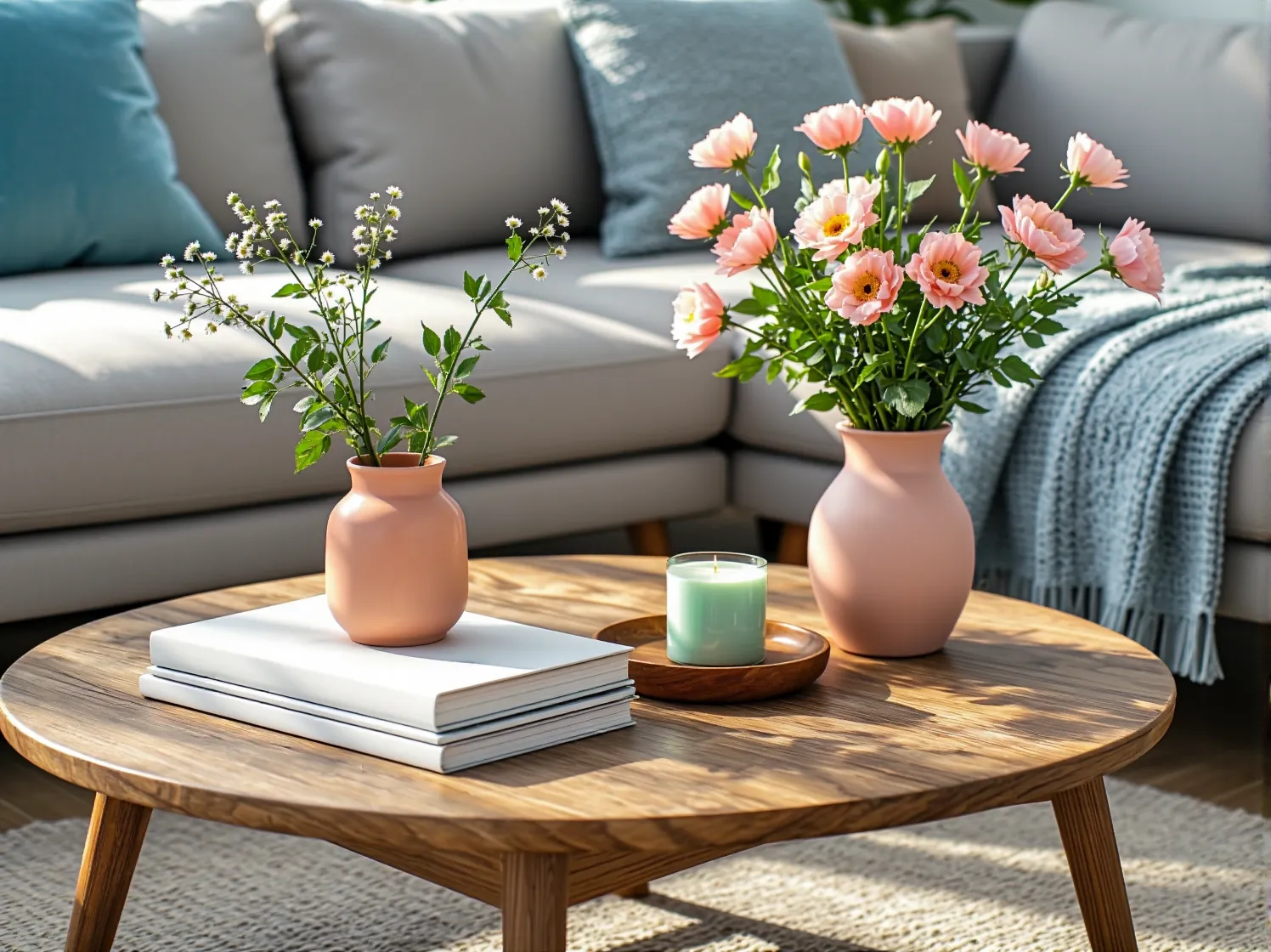 10 inspiracji na urządzenie salonu w stylu scandi z pastelowymi akcentami - ilustracja 2