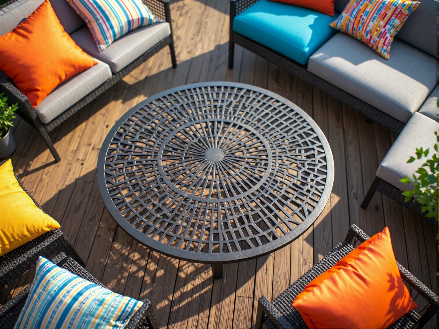 Porównanie plastikowego krzesła ogrodowego przed i po zastosowaniu środków do ochrony powierzchni.