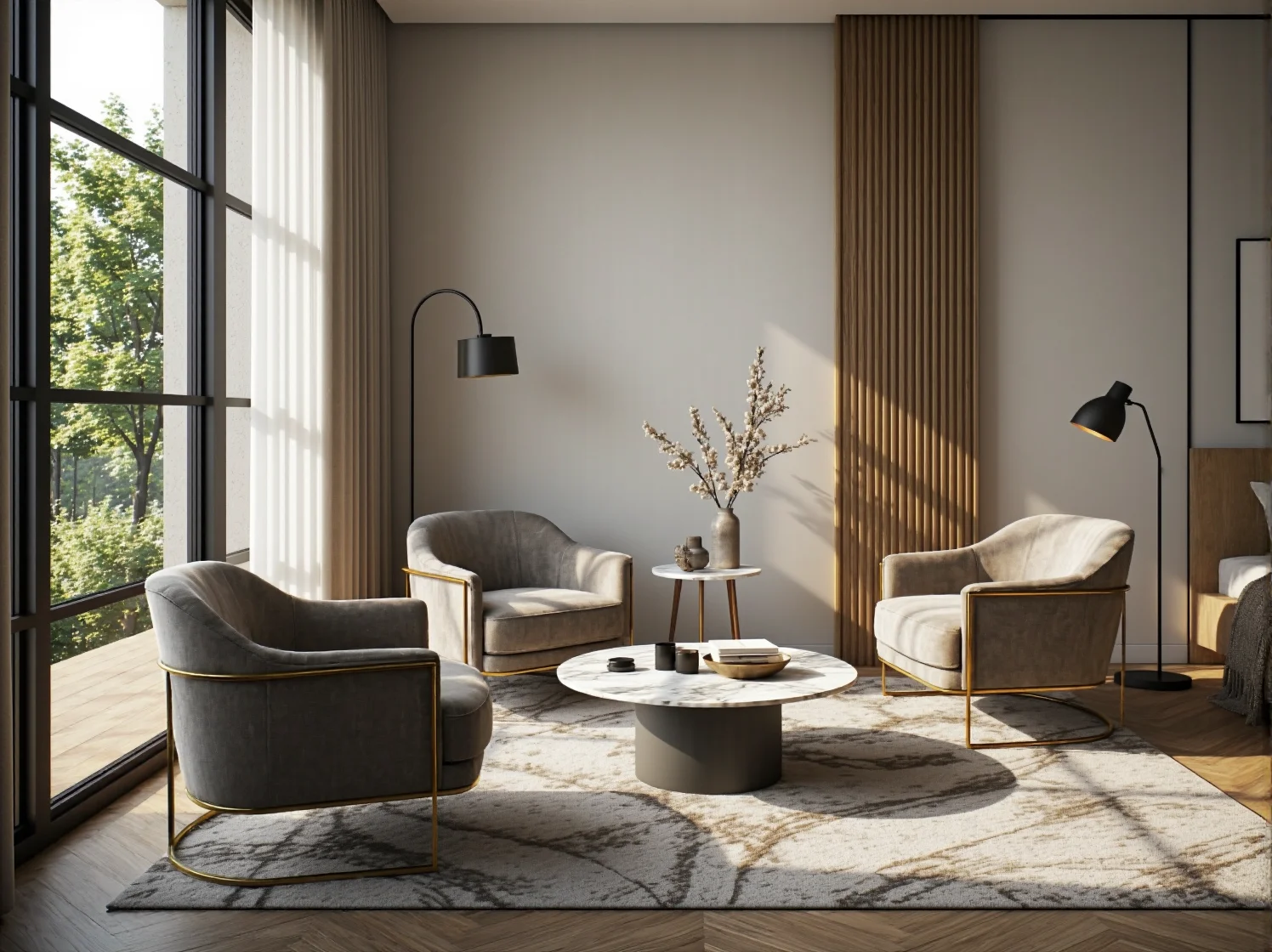 Aranżacja luksusowej sypialni jak z pięciogwiazdkowego hotelu w stylu glamour