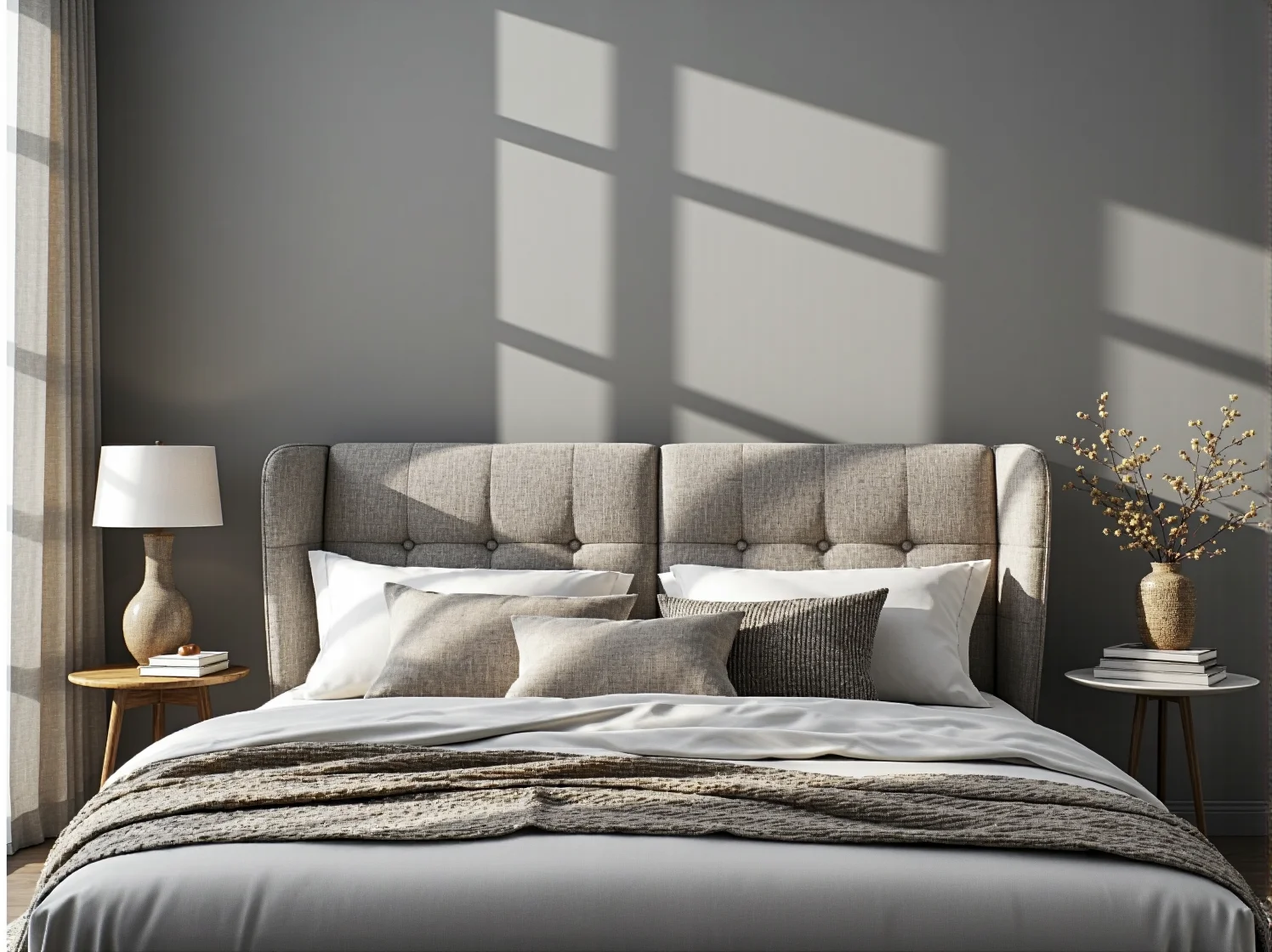 Realistyczny model 3D kuchni widoczny przez okulary wirtualnej rzeczywistości.