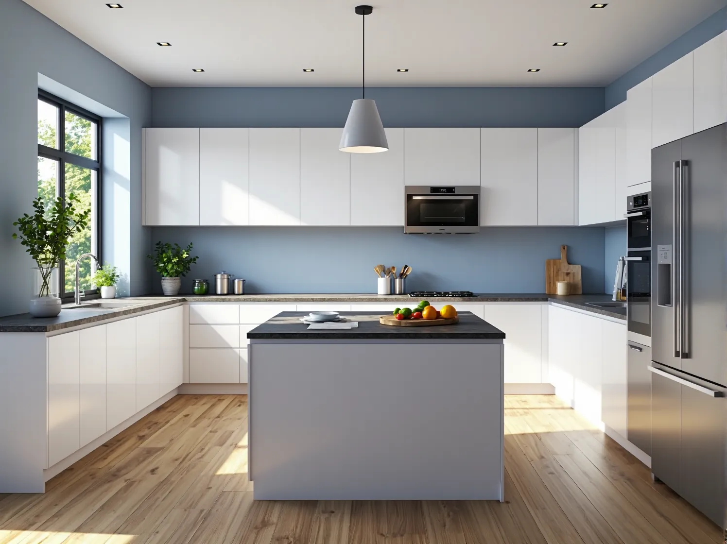 Klientka oglądająca wizualizację 3D mieszkania w goglach VR przed remontem.