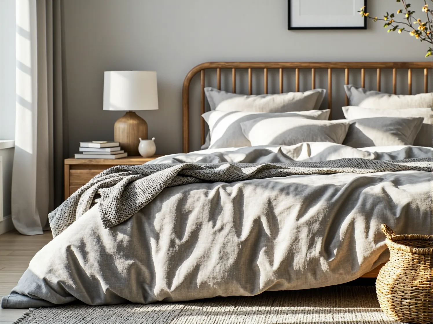 Eleganckie krzesło z jasnego drewna, symbolizujące zrównoważony design i kluczowe cechy mebli skandynawskich.